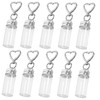 ifundom 10 Pcs Clear Gag Key Holder for Bottles, Bags