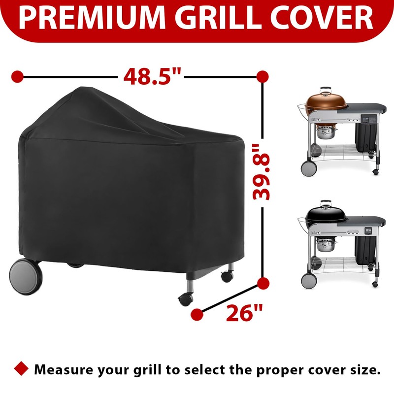 vchin 7152 Grill Cover for Weber Performer Deluxe 22 Inch