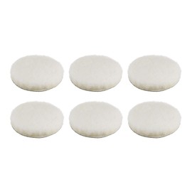 HARFINGTON 6pcs Wool Buffing Pads 6 Inch Polishing Pad Polishing Buffing Pad Hook and Loop
