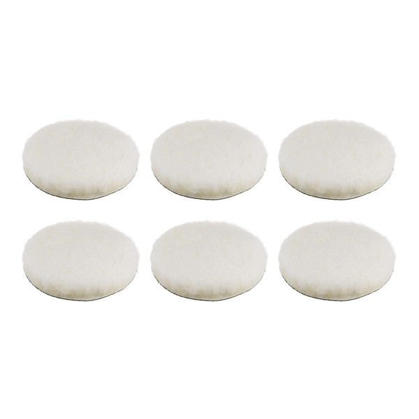 HARFINGTON 6pcs Wool Buffing Pads 6 Inch Polishing Pad Polishing
