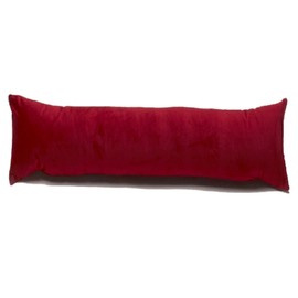 Classic Home Store Burgundy Velvet Draught Excluder Narrow Boat Caravan Soft Cotton Draft Stopper (2ft)