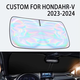 Windshield Sun Shade for Honda HR-V 2023 2024 2025 - Sunshade Compatible with Honda HR-V Foldable Front Window Sunshade Sun Visor Protector Block UV Rays Keep Your Car Cooler Car Accessories