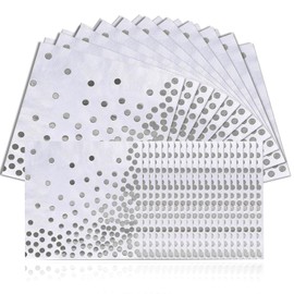 Napkins, Pack of 100 Napkins with Golden Dot, White Napkin for with Silver Polka Dots, for Events such as Birthday Parties, Weddings and Holiday Parties
