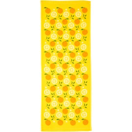Miyamoto Body Towel, Nadeshiko Taori Yuzu, 13.4 x 35.4 inches (34 x 90