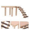 NOLITOY 1pc Hamster Standing Platform Wooden Climbing Ladder for Hamster