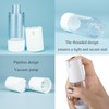 Qeuly Airless Pump Bottles, 1 oz Travel Size Lotion Dispenser,