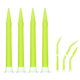 JOKUNA Long Caulk Nozzles 4-Pack | 7.48" Extended Tip for Deep Gaps & Cracks | Straight Precision Applicator | Universal Fit Silicone Tool for Hard-to-Reach Spaces