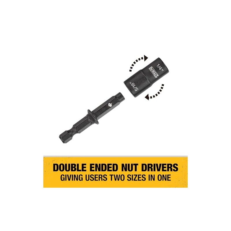 DEWALT Nut Driver Set, Double Ended, 2-Piece (DWADEND-2)