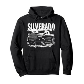 Silverado 2500 Crew Cab 2014-2019 Truck Mountain Scene Pullover Hoodie
