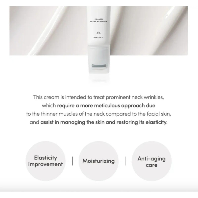 Lagom Collagen Lifting Cream 50 Ml Crema Cuello Kbeauty
