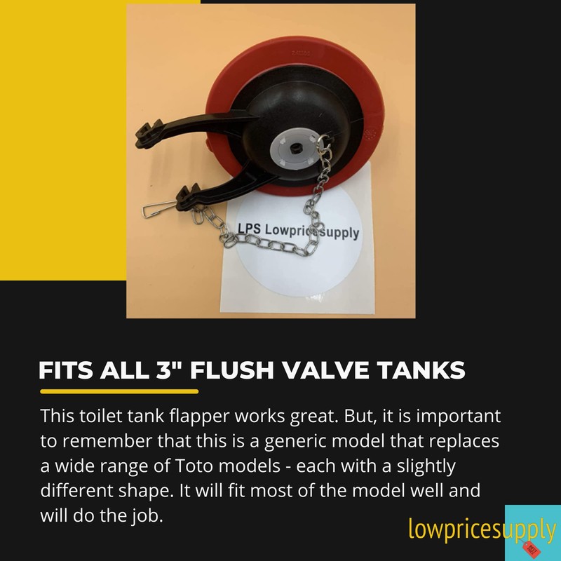 TOTO Style THU253S/THU277S/THU500S Flapper - FITS ALL 3 Inch Flush