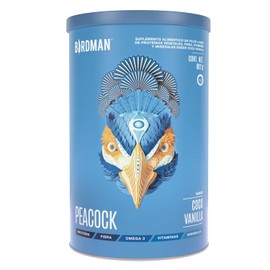 BIRDMAN Peacock Protena Vegana Todo en Uno  11 Vitaminas  Omega 3  Fibra  Enzimas Digestivas  Adaptgenos  MCT Oil  Superalimentos  Zinc  Sin Gluten...