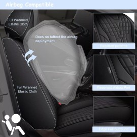 MIT Car Seat Covers Fit for Toyota 4Runner 2003-2025 Full Set PU Leather Waterproof