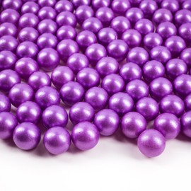 Galashield Marbles for Vases | Glass Marbles Bulk Vase Fillers | Glass Beads for Vases, Purple Round Marble 1lb, (Approx. 80 pcs)