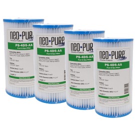 Neo-Pure PS-4D5-AA Pool and Spa Filter 4-1/4" x 8" Compatible with Filbur FC-3710, Harmsco H-4607, Pleatco PC7-120, Baleen AK-3039 and Aladdin 10502 (4 Pack)