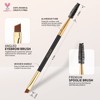 Docolor Eyebrow Brush Duo, Professional Angled Eye Brow Brush and