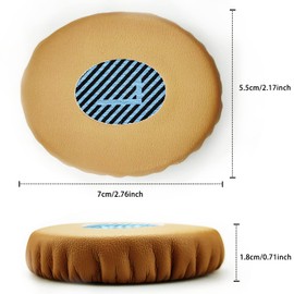 Ohrpolster Ersatz-Schaumstoff-Ohrpolster Kompatibel mit Bose SoundLink On-Ear (OE), On-Ear 2 (OE2), OE2i und SoundTrue On-Ear (OE) Kopfhörern (Braun)