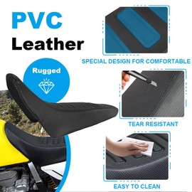 Mantt Waterproof Seat Cover Fit for 2024 DR 650 2023 2022-1996 DR650 Anti Slip Seat Foam Cushion Cover for DR650 Seat