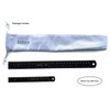 Zotemo Metal Ruler Kit 12 Inch and 6 Inch, Stainless