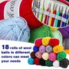 Relland Crochet Hook Set, 105 Pieces, Crochet Set for Beginners,