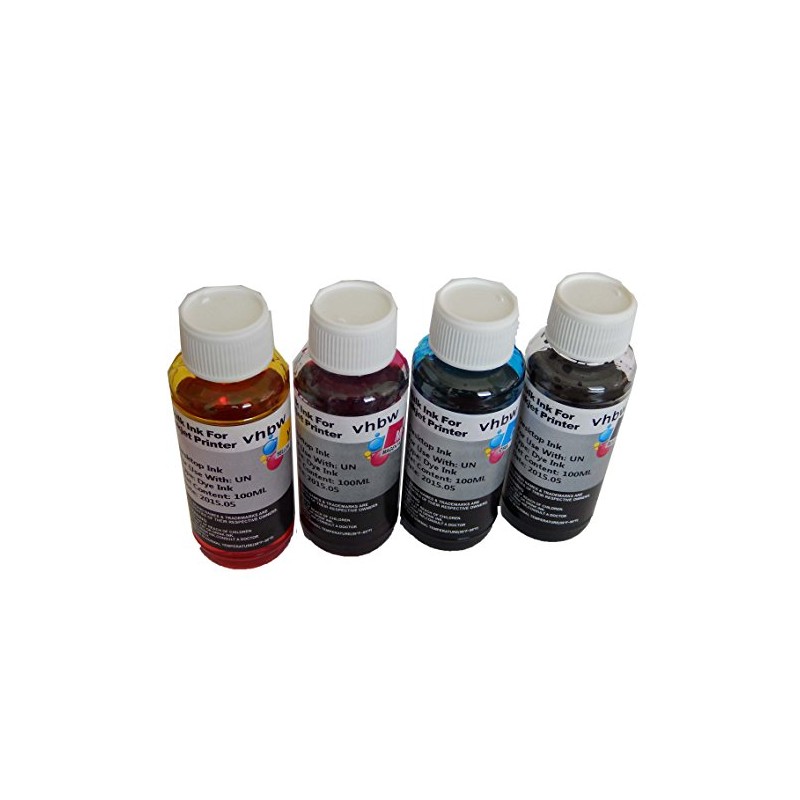 vhbw 4 x Refill Ink Compatible with Canon Pixma G1501,