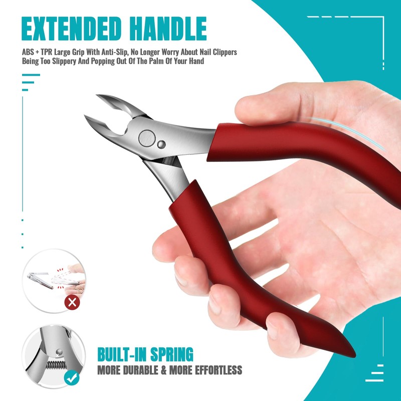 Toenail Clippers for Thick Nails for Seniors - Heavy Duty