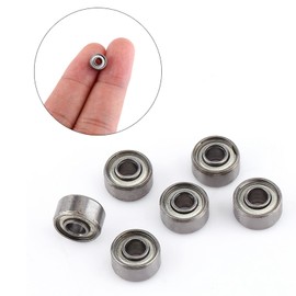 10Pcs Small Bearings Mini Ball Bearings 693ZZ Small Double Shielded Bearing Replacement Parts 3 * 8 * 4mm for 3D Printer, Quadcopter or Ship Model