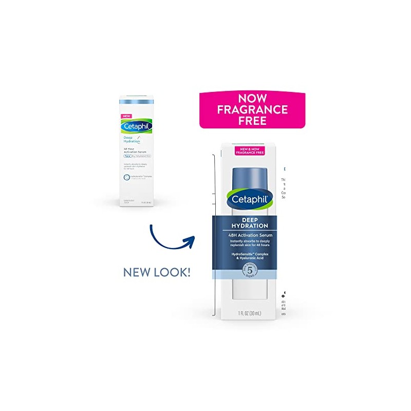 CETAPHIL Deep Hydration 48Hr Activation Serum, 1 fl oz, 48