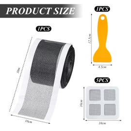 CVDYWDJIE 1 Rolle Duschfilter, 5 Bodenablaufaufkleber, Abflussfilter, Badewannen-Haarfilter, Haarauffangnetz