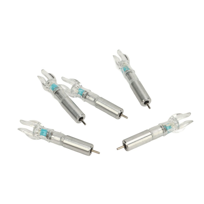 5PCS LED Lighted Nocks Plastic Shell Easy Installation for 6.2mm