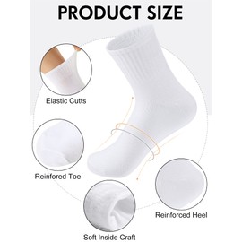 Tarpop 150 Pairs Mens Socks in Bulk Unisex Socks Adult for Homeless Sports Ankle Moisture Wicking Sock Pack for Men Women(Black, White, Gray)