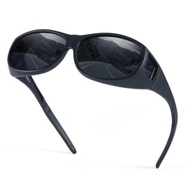 TJUTR Polarized Fit Over Glasses Sunglasses for Women Men Trendy Wrap-around Driving Sun Glasses UV Protection for Outdoors
