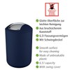 WENKO Brasil Swing Cover Bin, TPE, Dark Blue, 6,5 L