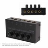 Headphone Amplifier 4 Channels Stereo Audio Amp Earphone Splitter 1/4in