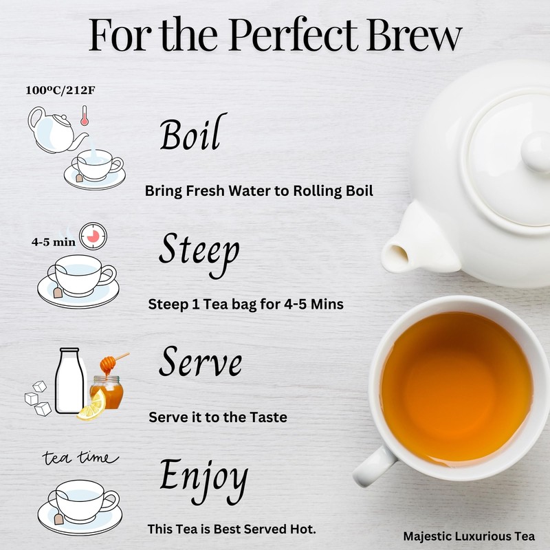 Majestic Tea_ DECAF ENGLISH BREAKFAST | English Classic| Black Tea