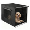Akinerri Dog Crate Cover with Mesh Window, Double Door Waterproof