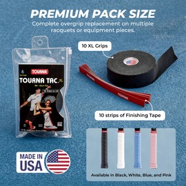 Unique Tourna Tac Weib Overgrip (Pack of 10) - White, One Size