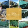 GUARD SHIELD Green/Silver Tarp 8x12 Feet Waterproof Tarps Lightweight Camping