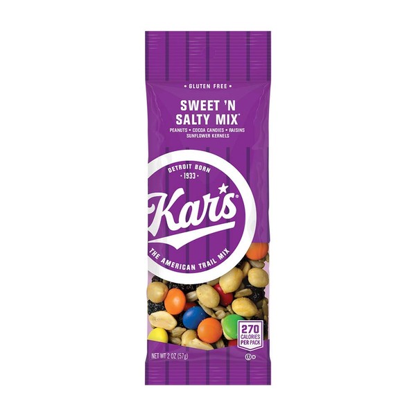 Kar's Nuts Sweet 'N Salty Trail Mix Snacks - Bulk Pack of 2 oz Individual Pack (Pack of 72)