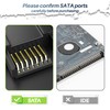 SATA Cable III 0.6FT (2-Pack), 7-Pin Straight Angle Connector, 6Gbps