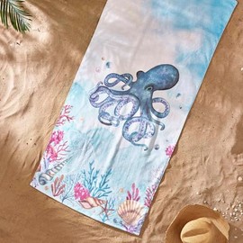 Catherine Lansfield Octopus Pair Beach Towels