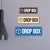 Standard Drop Box Sign (Black) - Large