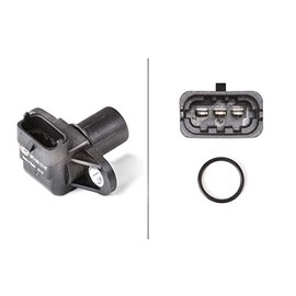 HELLA 6PU 009 121-071 Sensor, Nockenwellenposition - 12V - 3-polig - mit Dichtung