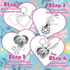 READY 2 LEARN Heart Key Rings - Set of 12
