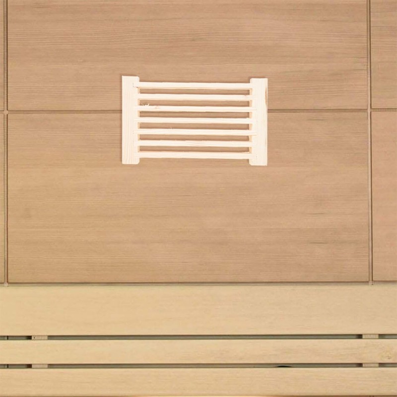 Kisangel Wooden Vent Blinds for Steam Room Sauna Accessory Air