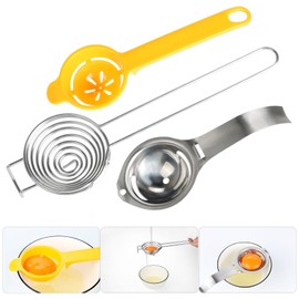Egg Separator Egg Yolk White Divider, 3 PCS Egg Yolk Separator, Egg White Separator, Egg Separator Tool, Yolk & Egg White Filter，Baker Tool Egg Extractor, Kitchen Baking Tools