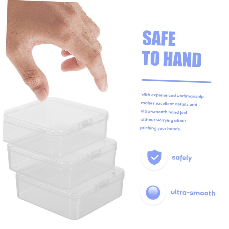 Sosoport 3 Pcs Multi Functional Storage Boxes PP Plastic Containers