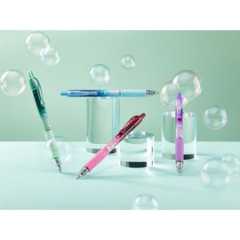 Pilot G-2-07 Bubble Gel Ink Rollerball Pen - Smooth Ink Retractable Pens with Ergonomic Grip for Writing, Journaling, Sketching, Note-Taking & Creative - BLUE ink - Pink Barrel