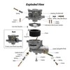 Carburetor 390323 Metal Engine Carb Carburetor Assy for 7Hp 8Hp