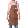Tool Apron for Carpenters, Heavy Duty Work Apron, Waterproof Waxed